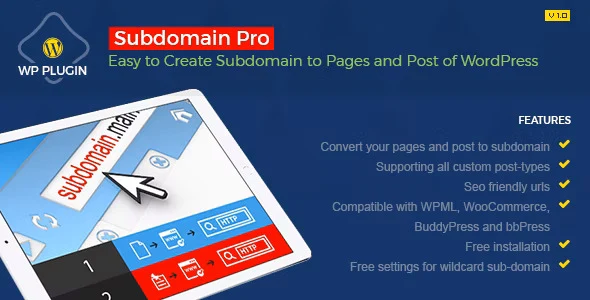 Subdomain Pro WordPress Plugin