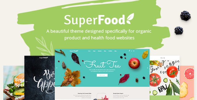 Superfood – A Vibrant Theme for Organic Food WordPress