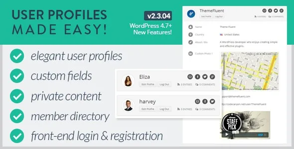 User Profiles Made Easy WordPress Plugin