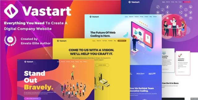 Vastart – Digital Company & Startup WordPress Theme