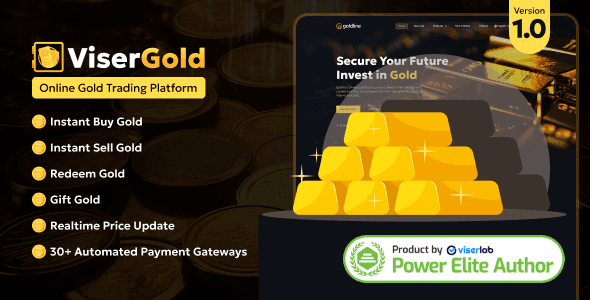 ViserGold – Online Gold Trading Platform PHP Script