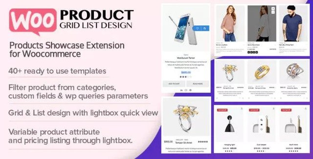 WOO Product Grid/List Design WordPress