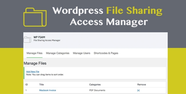 WP FSAM – File Sharing Access Manager WordPress