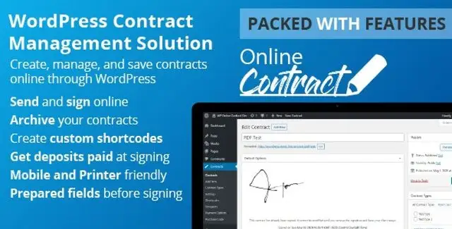 WP Online Contract WordPress Plugin