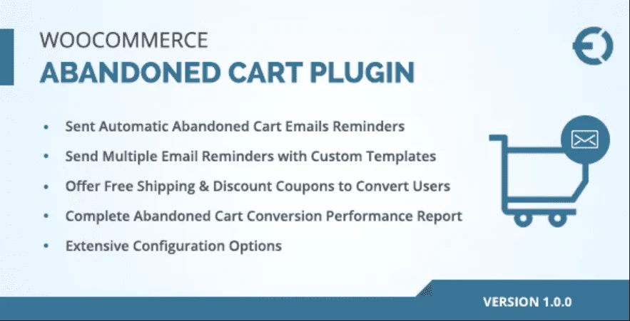 WooCommerce Abandoned Cart Email Plugin, Recover Abandoned Carts WordPress