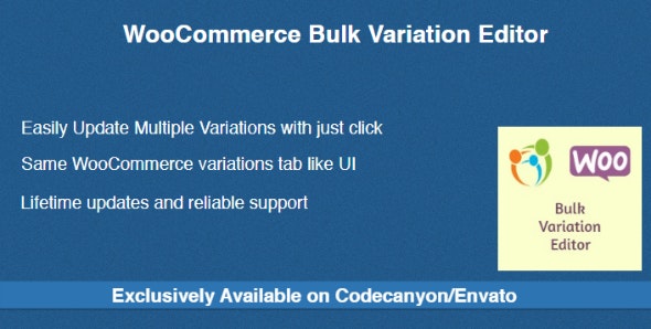 WooCommerce Bulk Variation Editor WordPress