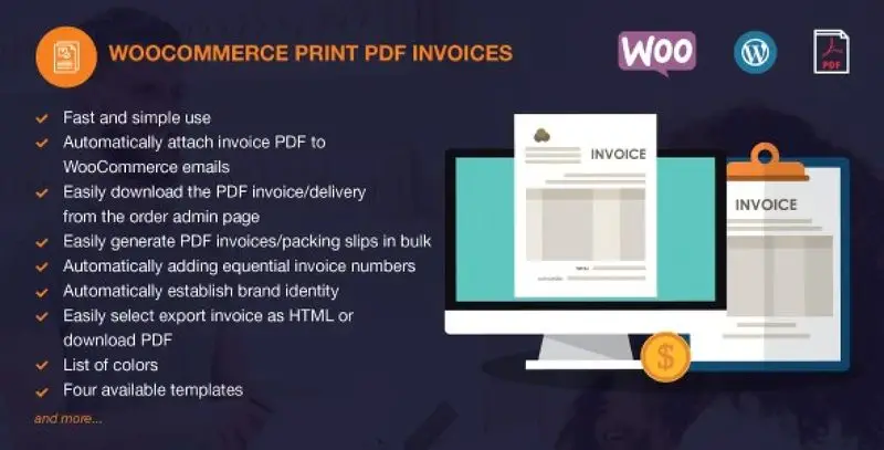 WooCommerce PDF Invoices Pro WordPress Plugin