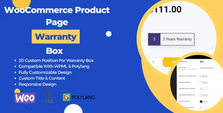 WooCommerce Product Page Warranty Box WordPress