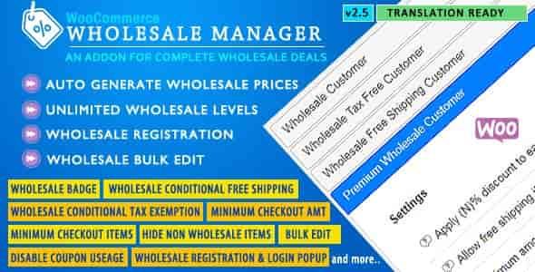 WooCommerce Wholesale Manager WordPress Plugin