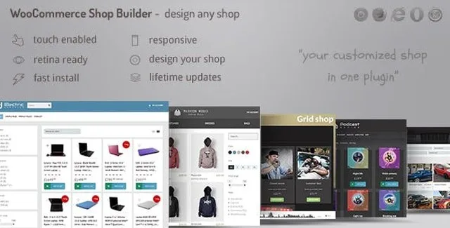 WooCommerce shop page builder WordPress