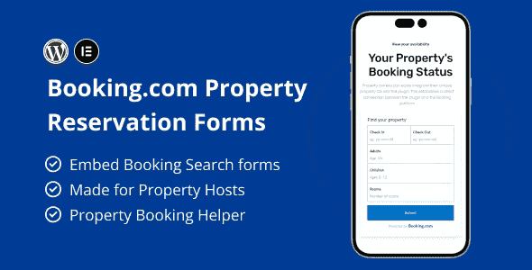 Booking.com Property Reservation Forms for Elementor WordPress