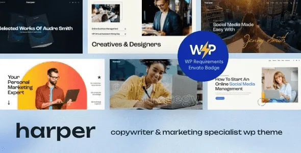 Harper v1.0 – Copywriter & Marketing Specialist WordPress Theme