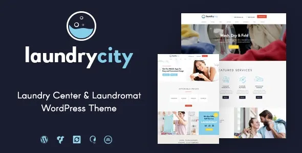 Laundry City – Dry Cleaning & Washing Services WordPress Theme