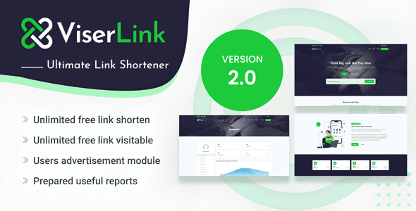 ViserLink – Ultimate URL Shortener PHP Script