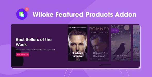 Wiloke Featured Products Elementor WordPress Plugin