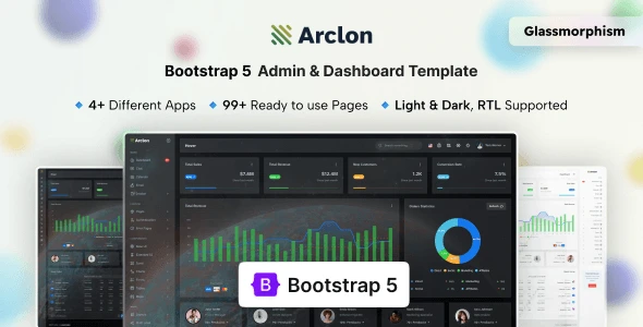 Arclon – Admin & Dashboard Template HTML