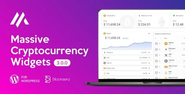 Massive Cryptocurrency Widgets WordPress
