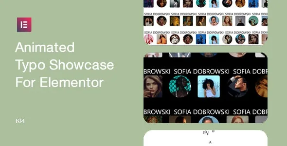 ANIMATED TYPO SHOWCASE FOR ELEMENTOR WORDPRESS PLUGIN