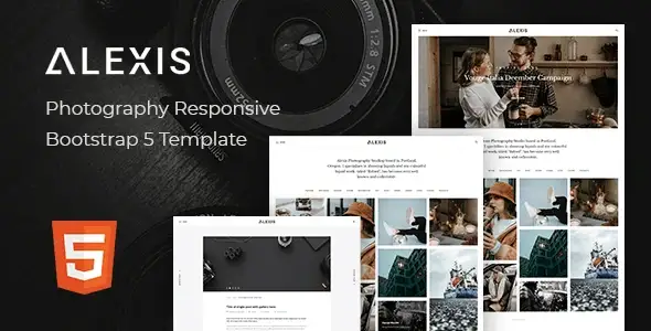 Alexis – Photography Responsive Bootstrap 5 Template HTML