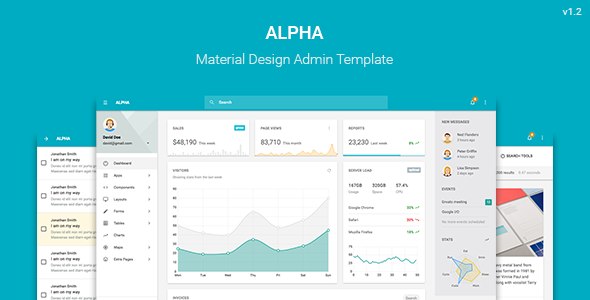 Alpha – Material Design Admin Template HTML