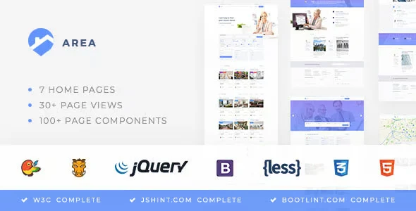 Area – Real Estate Agency and Realtor HTML Template