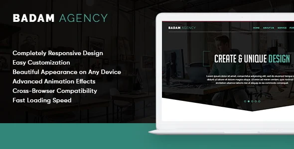 Badam Agency – Landing Page Template HTML