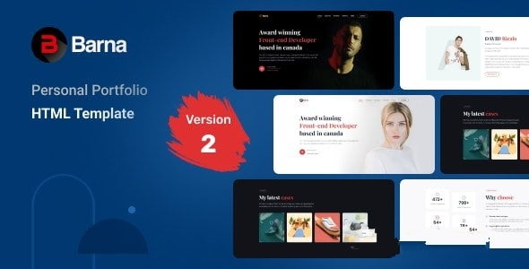 Barna – Personal Portfolio HTML Template