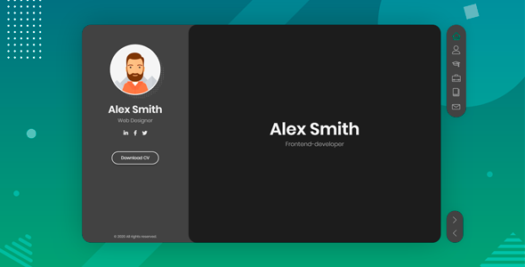 BreezyCV – CV Resume Template HTML