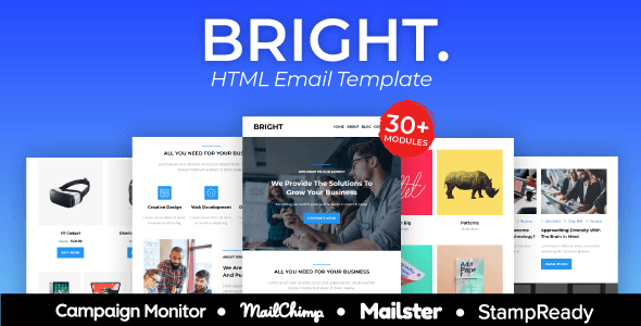 Bright – Multipurpose Responsive Email Template HTML