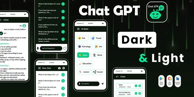 Chat GTP – ChattyAI – Android Source Code App
