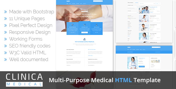 Clinica – Medical HTML Template