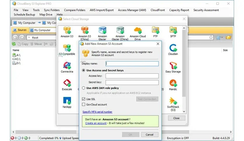 CloudBerry Explorer Pro Windows