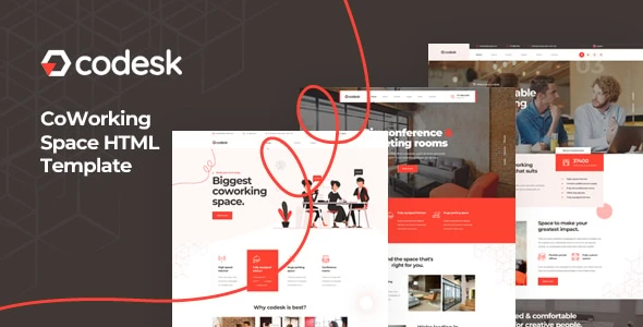 Codesk – Coworking Space HTML Template