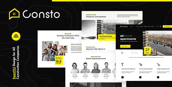 Consto – Industrial Construction Company HTML Template