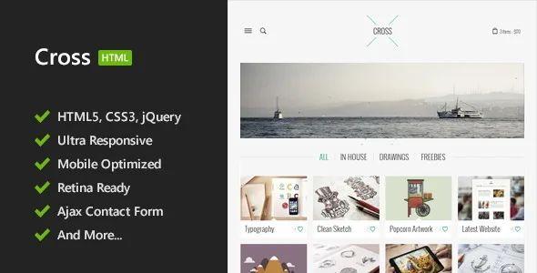 Cross – Minimal HTML5 Template