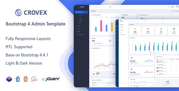 Crovex – Admin & Dashboard Template HTML