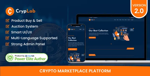 CrypLab – Crypto Marketplace Platform PHP Script