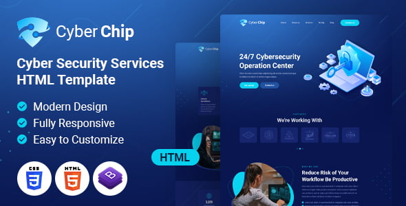 CyberChip Web Security – HTML Template