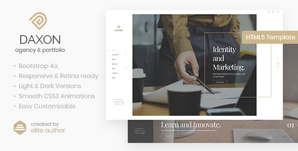 Daxon – Agency & Portfolio HTML5 Template