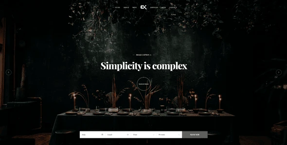 Dinex – One Page Restaurant Template HTML