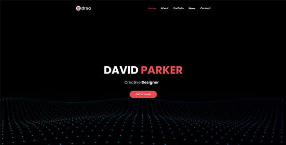 Edrea – Personal Portfolio HTML Template