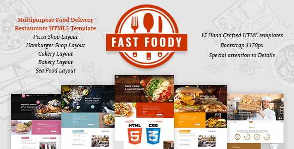 Fast Foody – Multipurpose Restaurants HTML5 Template