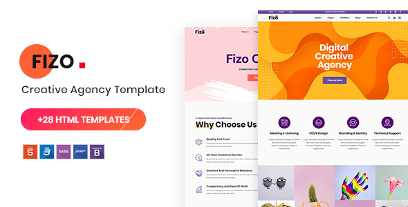 Fizo – Creative MultiPurpose HTML5 Template