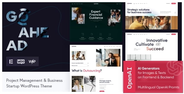 GoAhead – Business Startup WordPress Theme
