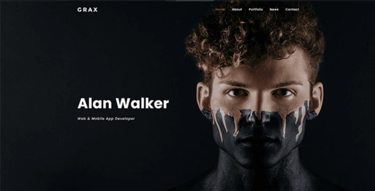 Grax – Resume CV vCard Template HTML