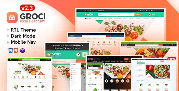 Groci – Organic Food & Grocery Market Template HTML