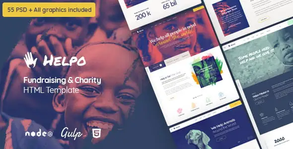Helpo – Fundraising & Charity HTML Template