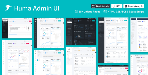 Huma Admin Dashboard PRO – Bootstrap 4 Admin Template HTML