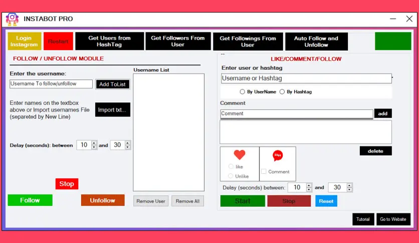 InstaBot Pro Windows