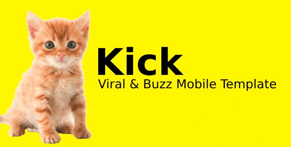 Kick – Viral & Buzz Mobile Template HTML
